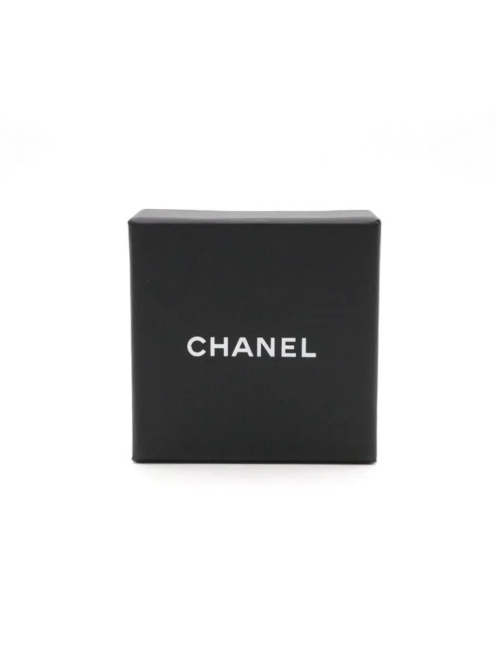 Chanel Earrings Gold Coco Mark Star Hoop Rhinestone